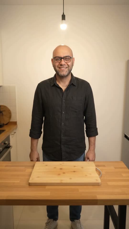 Clip 4: the kitchen in warm light after the line